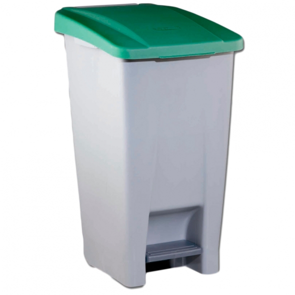 CONTENEDOR SELECTIVO CON PEDAL60L BLANCO