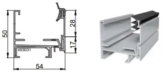 PERFIL AL.40mm INFERIOR 1GOMA L:6m (copia)