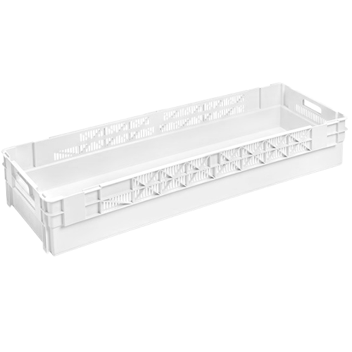 CAJA 80L APILABLE/ENCAJABLE BLANCA 1200x400x199mm