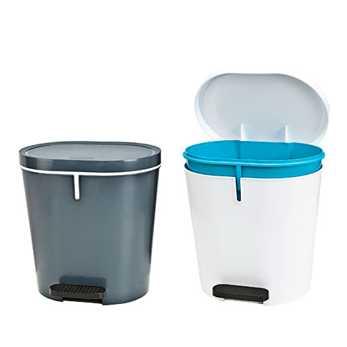 [4000022336] CUBO SANITARIO CON PEDAL OVAL 8L