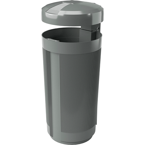 [4000022809] PAPELERA PRIMA LINEA 50L 350x840 mm GRIS PO