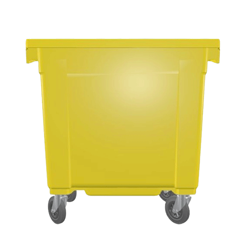 [4000023820] CONTENEDOR SIN TAPA 800 L CITYBAC AMARILLO 4 RUEDAS