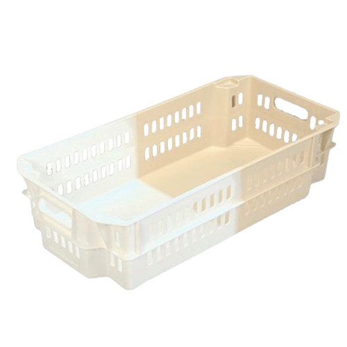 [4000022300] CAJA PERFORADA A/E  BLA/CREMA 800x400x200mm 46L