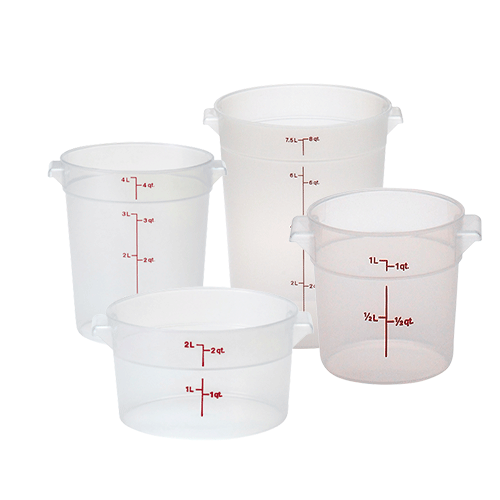 RECIPIENTES REDONDOS  P.P. TRANSLU