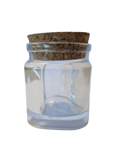 FRASCO TRANSPARENTE CON TAPA CORCHO
